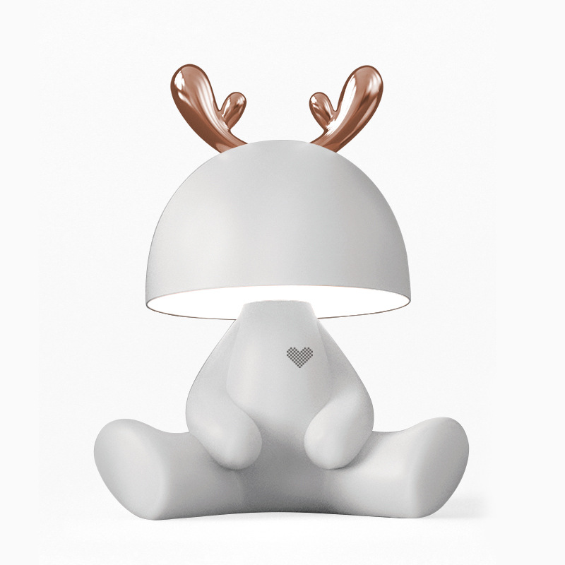 Lámpara de escritorio de protección de ojos LED recargable para regalo de cumpleaños para la novia para la novia para la novia para la luz de la noche (sin Bluetooth)