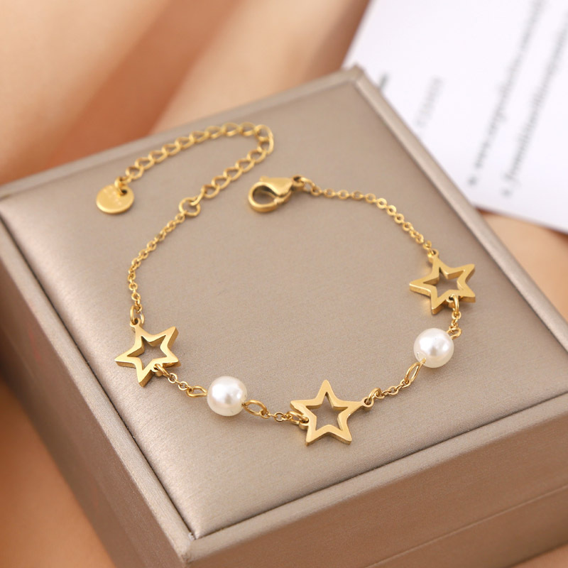 Ventas transfronterizas calientes nuevas pulseras de acero de titanio personalidad femenina de alto nivel diseño ligero de lujo moda temperamento versátil joyería de acero de titanio image 39
