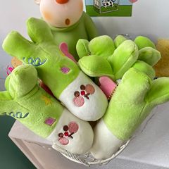 お笑いの大きい聡明なネギのぬいぐるみのペンダントの精巧な女子学生のかばんのペンダントの小さい部品の自動車の鍵はGJ187を掛けます。