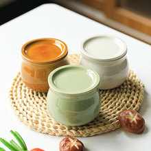 瓦罐煨汤炖盅家用商用隔水炖一人蒸蛋带盖炖罐沙县小吃陶瓷煲汤罐