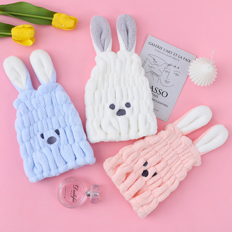 兒童干發帽超強吸水女童可愛包頭速干毛巾寶寶嬰兒卡通干發浴帽