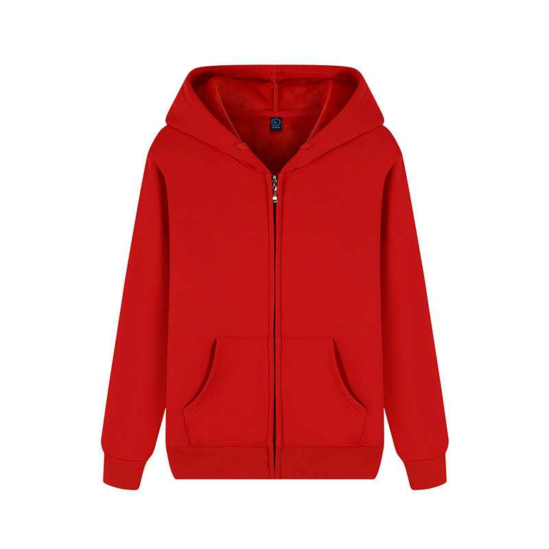 秋冬加绒连帽衫hoodie跨境长袖男式重磅开衫外套纯棉拉链卫衣定制|undefined