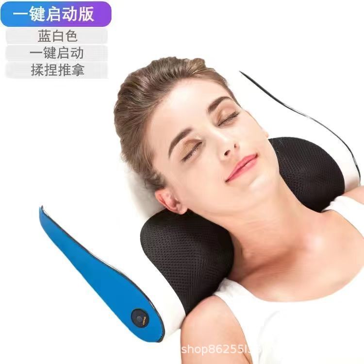 新型家庭用電動全身揉みマッサージ器枕頚椎首肩部腰脚部クッションマッサージ器|undefined