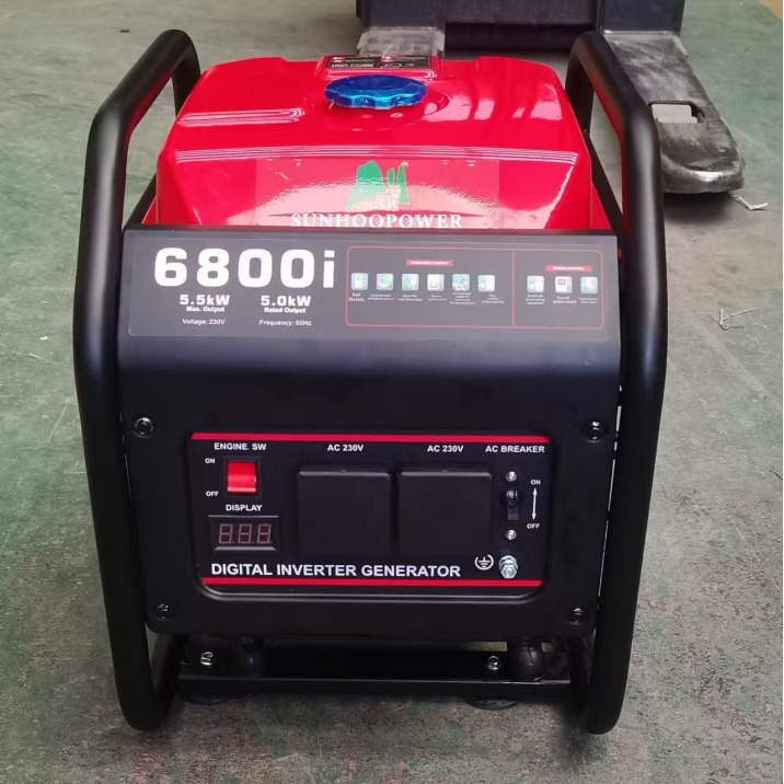 汽油变频发电机5KW 220V 家用商用户外便携供电大功率小型