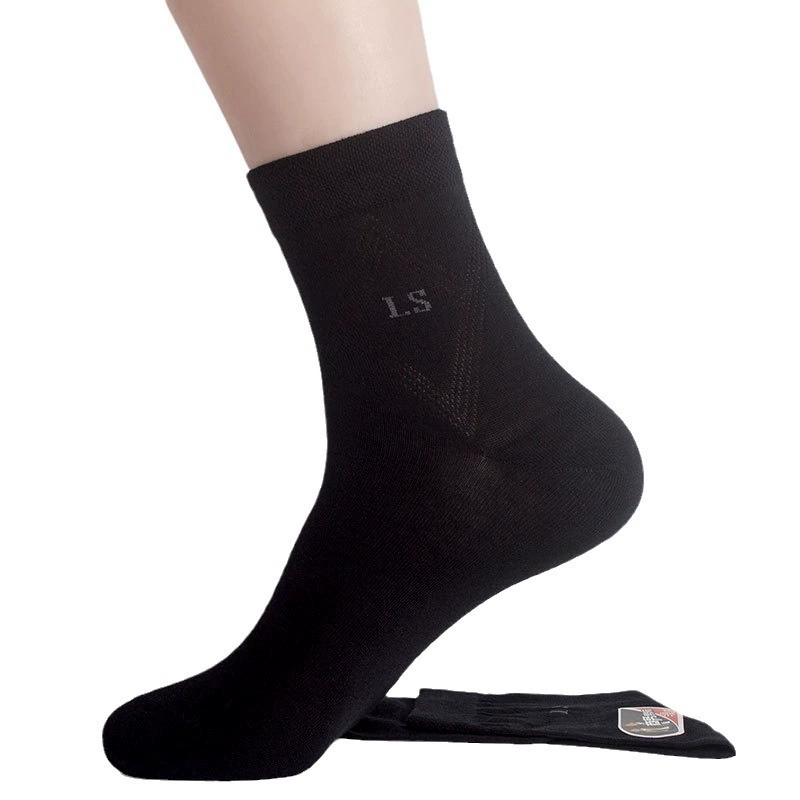 浪莎 Summer breathable ultra thin socks for boys, plus size, mid-length