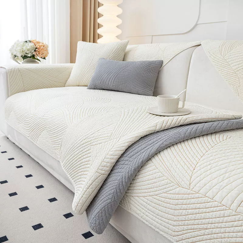 sofa cover scandinavian four‑season non‑slip seat protector, pillow/pillowcase options, multiple sizes