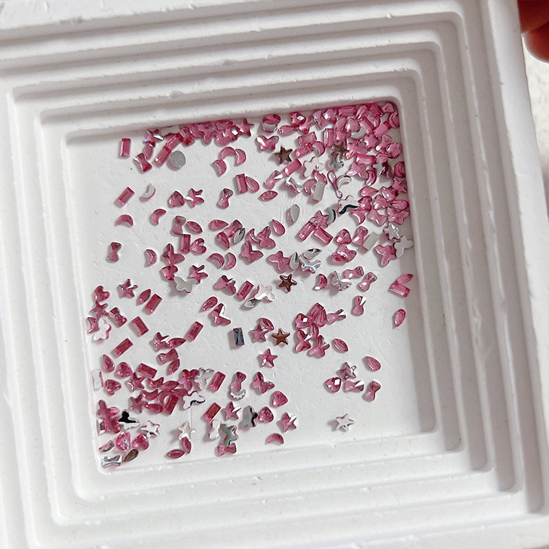 3#특소형 플랫 다이아몬드 [핑크] 100개 이상
