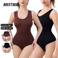 Mistihnシェイプアップのワンピースの女性は腹を収めて美体を束ねます。