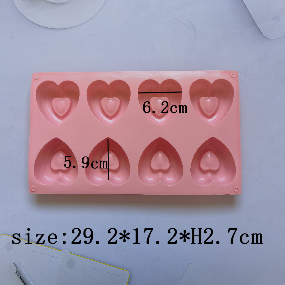 8 Donuts 130 molde de silicona pastel helado pudín molde de postre jabón utensilios de cocina