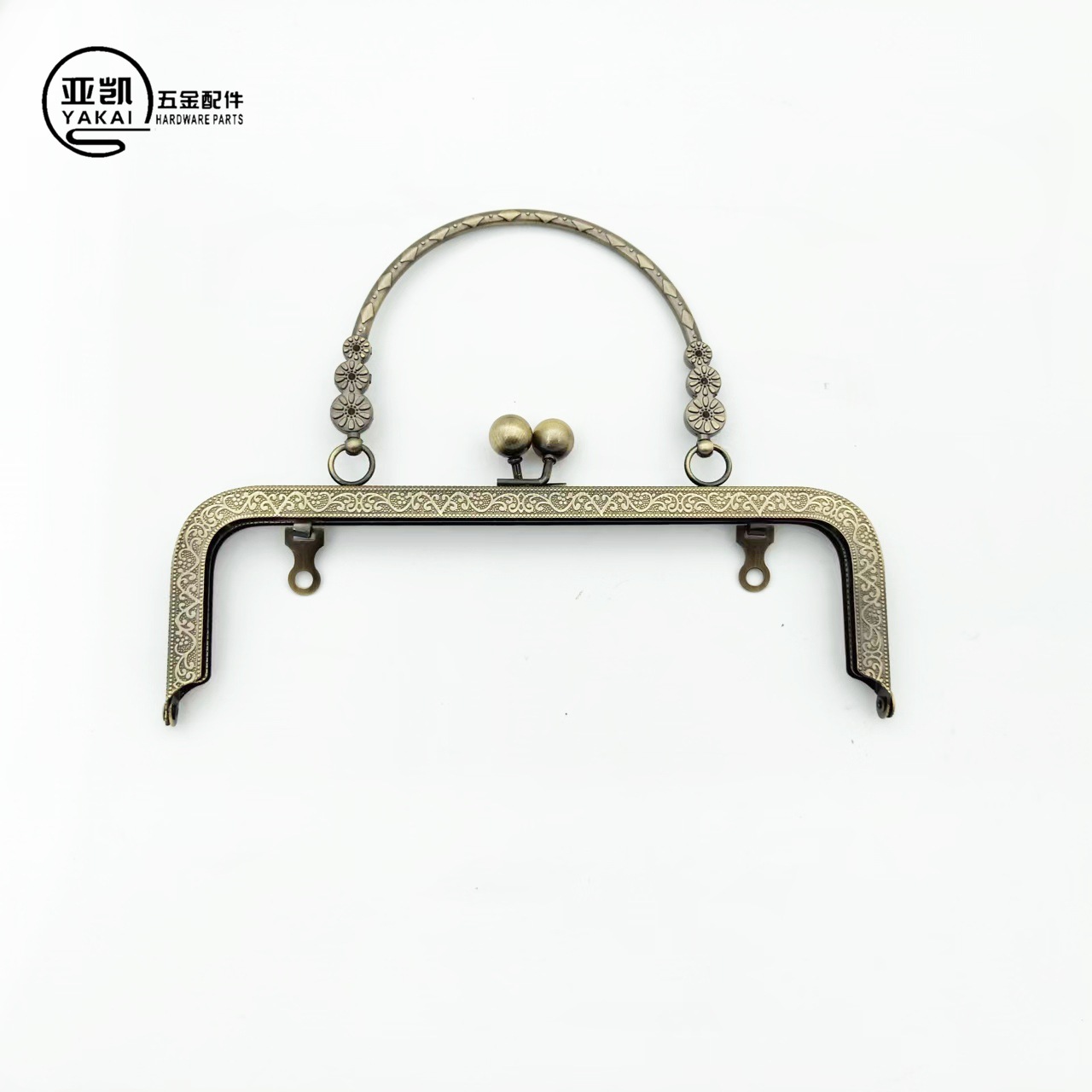 En stock nuevo 20cm tornillo estilo tres flor mano tire boca oro accesorios hardware accesorios mango boca oro al por mayor