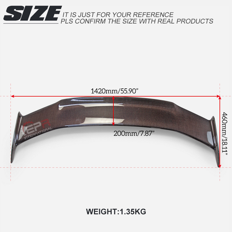 Suitable for Honda Type R Fl5 Carbon Fiber Modification Parts Modulo Dry Carbon Rear Wing Rear Spoiler Fixed Wing