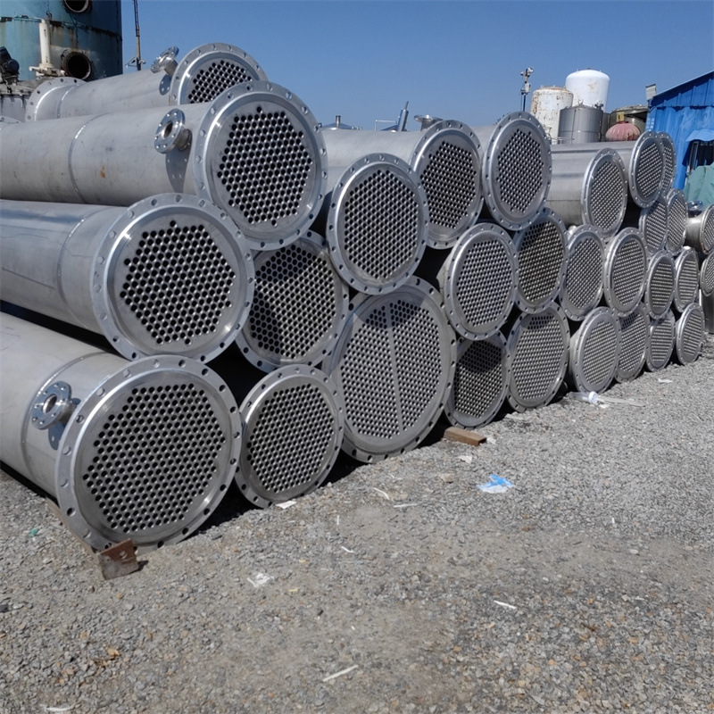 二手冷凝器 工业列管式冷凝器 二手不锈钢80立方冷凝器