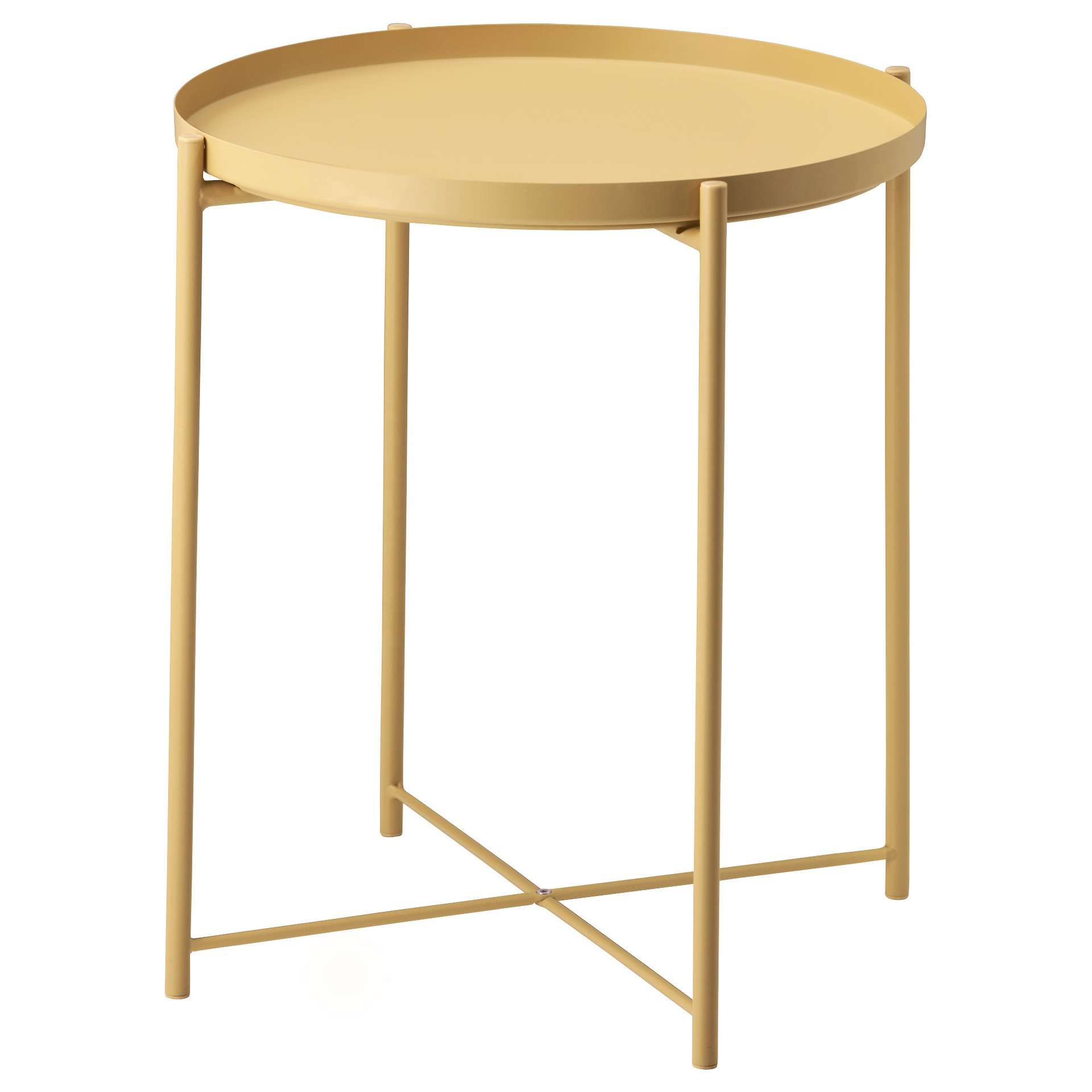 Fábrica al por mayor nórdico hierro pequeña mesa redonda mesa de café mesa auxiliar ins metal gradden mesa de café mesita de noche entrega