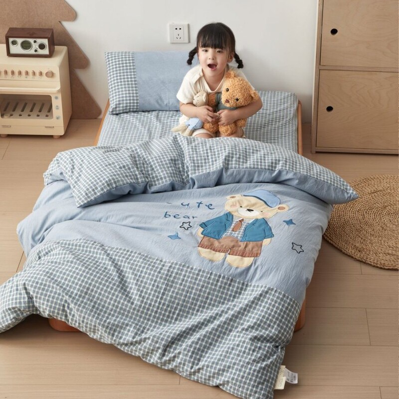 幼儿园被子三件套纯棉春夏幼儿园六件套午睡专用儿童套件床上用品|undefined