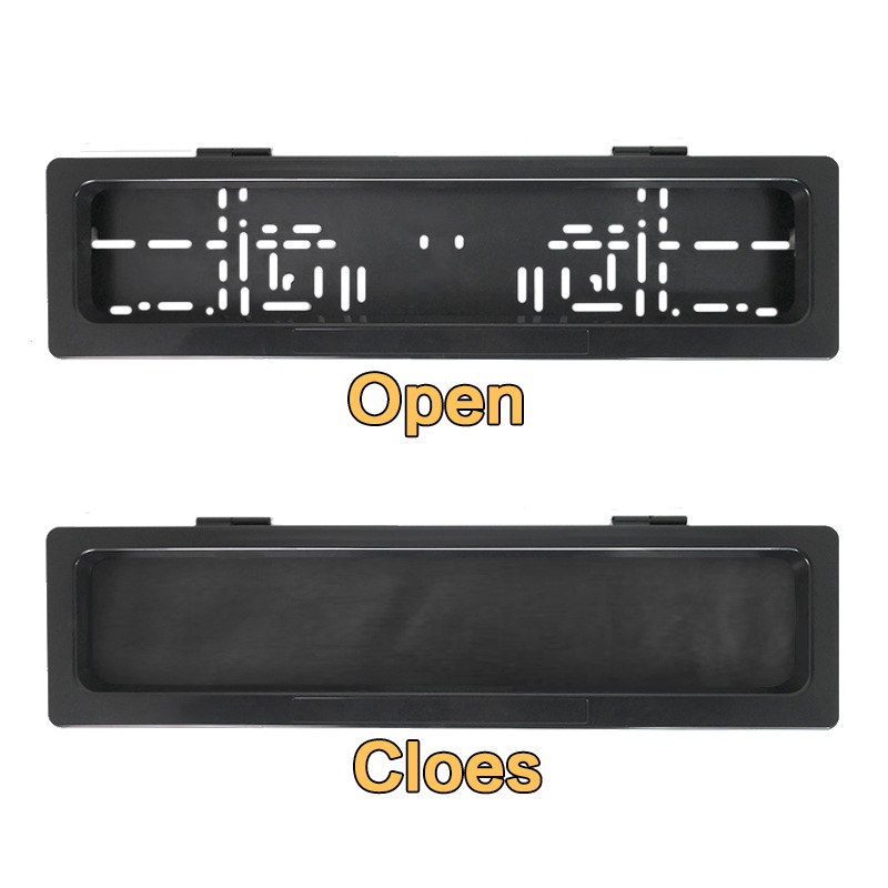 Cross-Border Supply Xclpf European Standard Electric Foreign Trade License Plate Frame Suitable for European Standard License Plate European License Plate Protection Frame