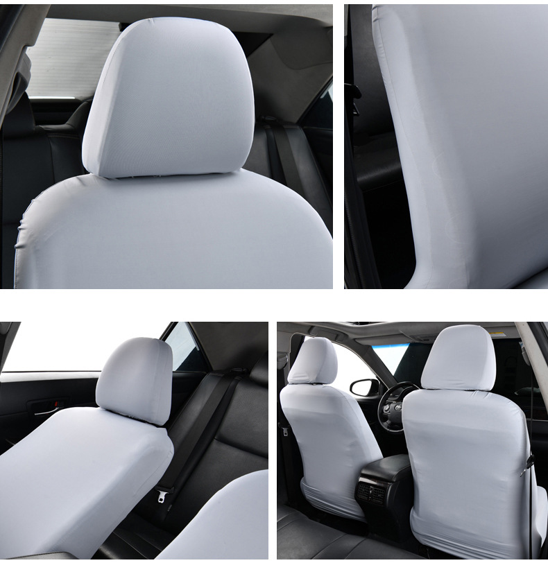 Car seat cover, cushion protector, headrest, seat separate universal cool-touch ice silk driver and passenger seat cushion cover, full coverage