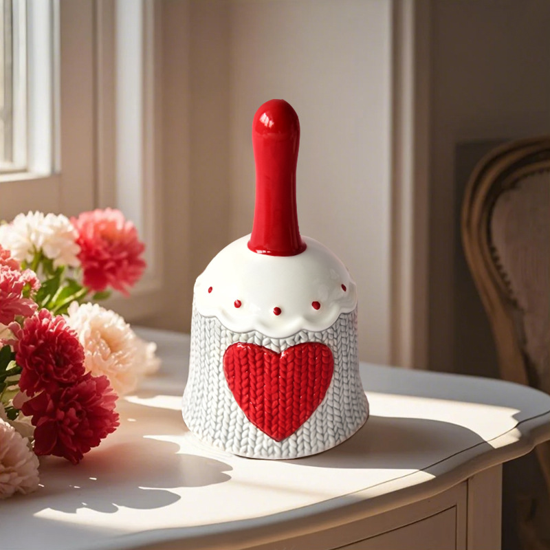Creativo tejido en relieve amor Día de San Valentín Vajilla de cerámica Campana de comedor de alta temperatura Decoración de mesa Ambiente navideño Escuela de vacaciones image 1