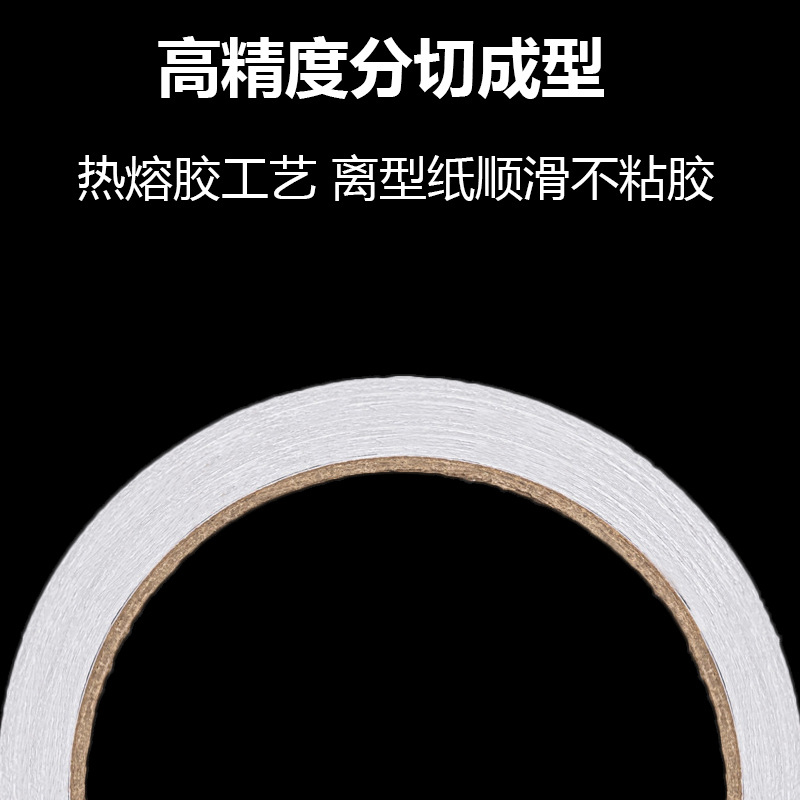 Adhesivo de doble cara de alta viscosidad de fusible en caliente estudiantes blancos desgarrados mano fuerte fabricante de cinta adhesiva de doble cara al por mayor suministros de oficina transparentes
