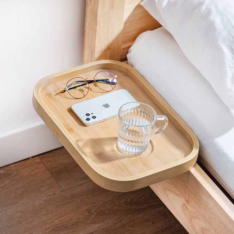 Estante al lado de la cama del dormitorio Estante al lado de la cama del proyector sin perforación Estante al lado de la cama del sofá Tablero del lado de la bañera Estante de almacenamiento creativo