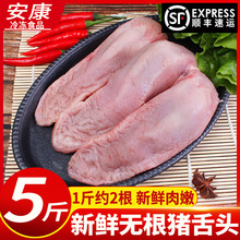 【顺丰包邮】猪舌头无根口条1斤约2根整箱冷冻新鲜猪舌头生猪肉