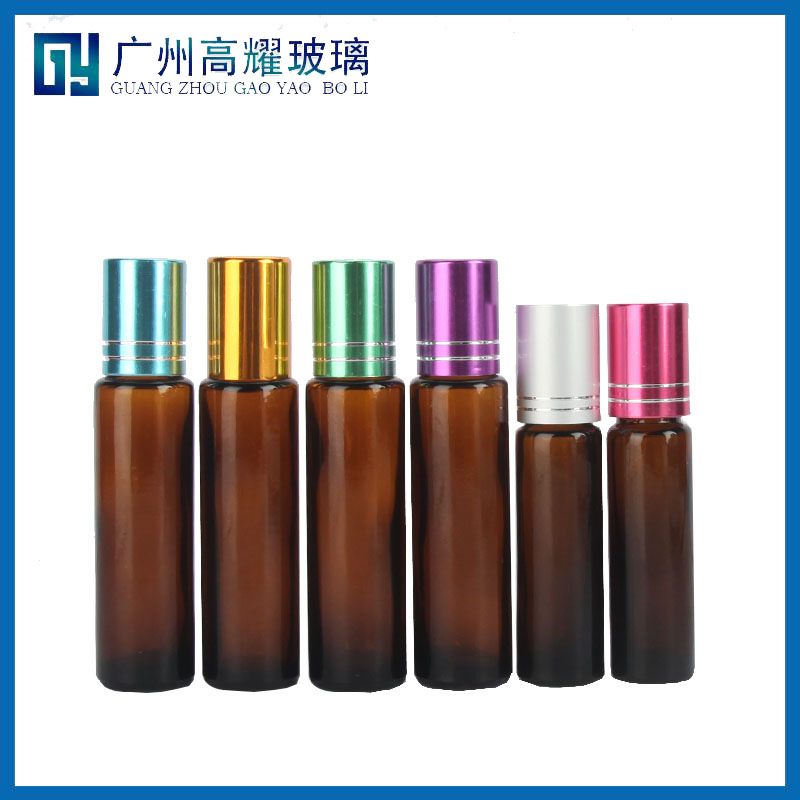茶色滚珠瓶10ml11ml15ml精油滚珠瓶走珠瓶香水滚珠瓶化妆品分装瓶