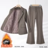 Quilted colored suit, trousers