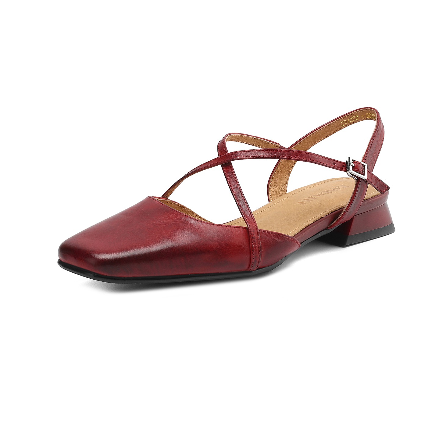 Sandal nữ mũi kín quai chéo buộc dây gót thấp phong cách Hàn Quốc — màu tím chi tiết 26