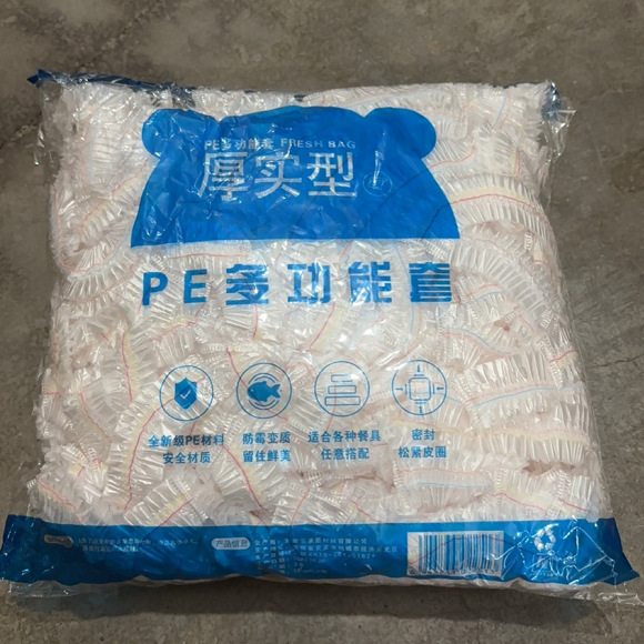 Cubierta de envoltura de plástico de calidad alimentaria color del hogar bolsa de mantenimiento fresco desechable boca elástica cocina refrigerador cubierta de polvo cubierta del Tazón