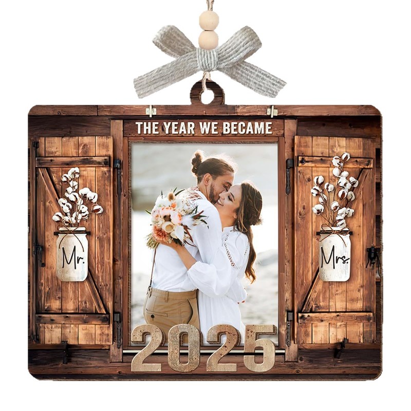 越境新品2025年カップル結婚プレゼント結婚式オーダーメード装飾品diy木製装飾品ペンダント|undefined