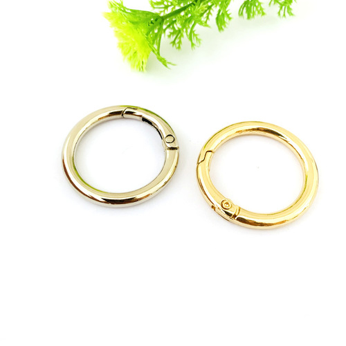 Mountaineering kettle ring alloy hanging plated open ring environmentally friendly electroplated round ring hair ball hanging buckle adapter ring