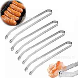 跨境新品BBQ Sausage Turning Tongs烧烤香肠转动钳 BBQ烧烤工具