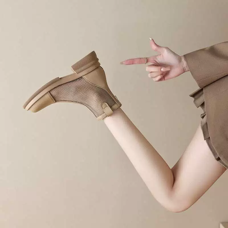 Martens, mesh summer thin breathable low boots, 2025 years