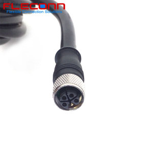 M12 L���aĸ�^5P��4+PE��ע�ܳ��ͷ�ˮ�� M12 L-Coded�B�Ӿ�