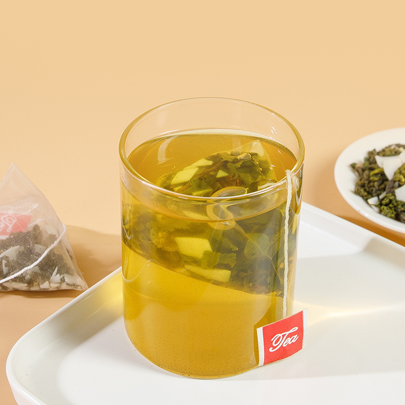 Bulk Coconut Fragrance Oolong Tea, Popular Fruity Herbal Tea Triangle Pack, Flower Tea Directly from Factory, Large Quantity Discount