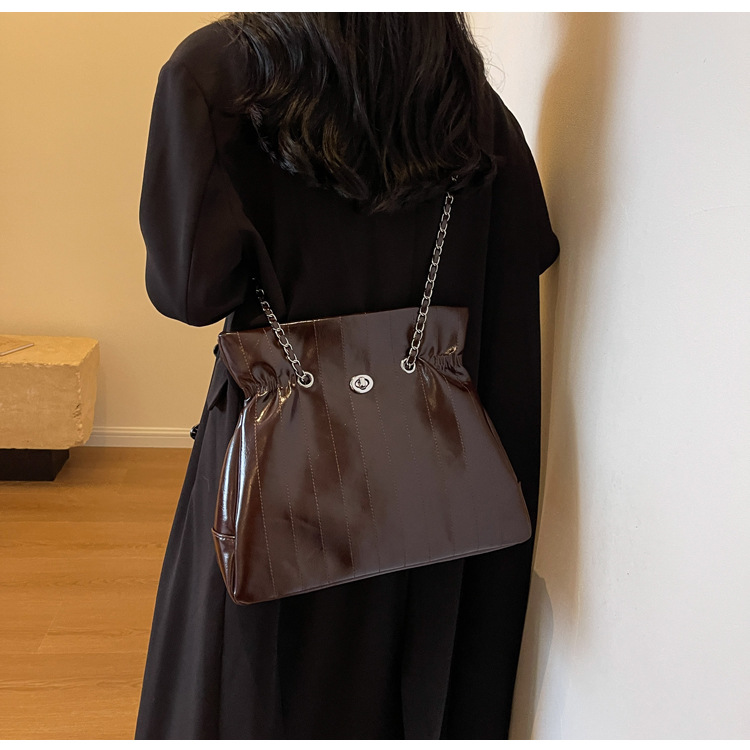 Retro dames schoudertas grote capaciteit lederen handtas_voghion.com