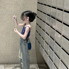 女童夏季滿印笑臉大露背系帶吊帶上衣+做舊破洞牛仔褲套裝分開拍