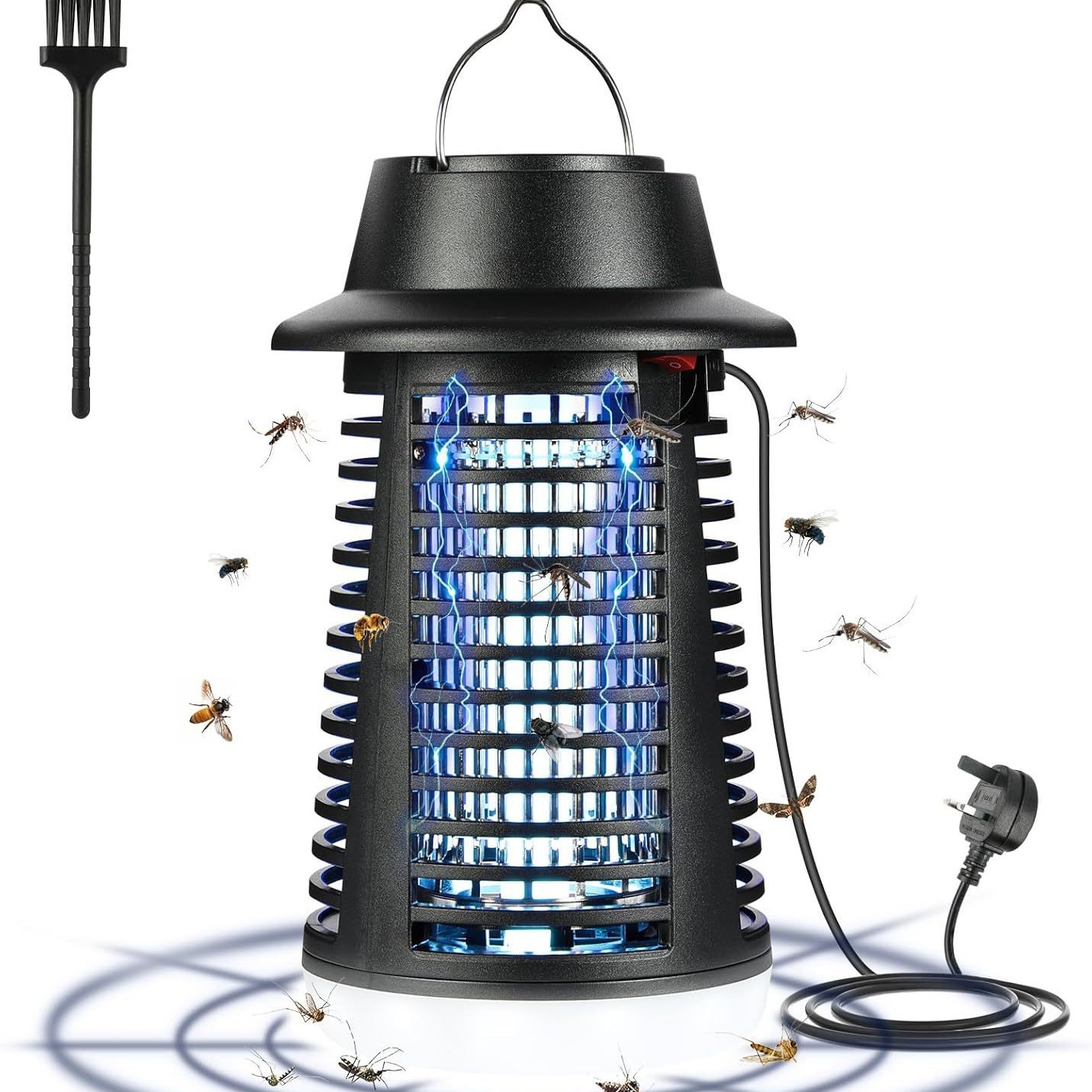 New Cross-border Electric Shock Killer Lamp, IPX4 Waterproof Mosquito Killer, LED Light, 4200V, Direct Plug-in Model For_voghion.com
