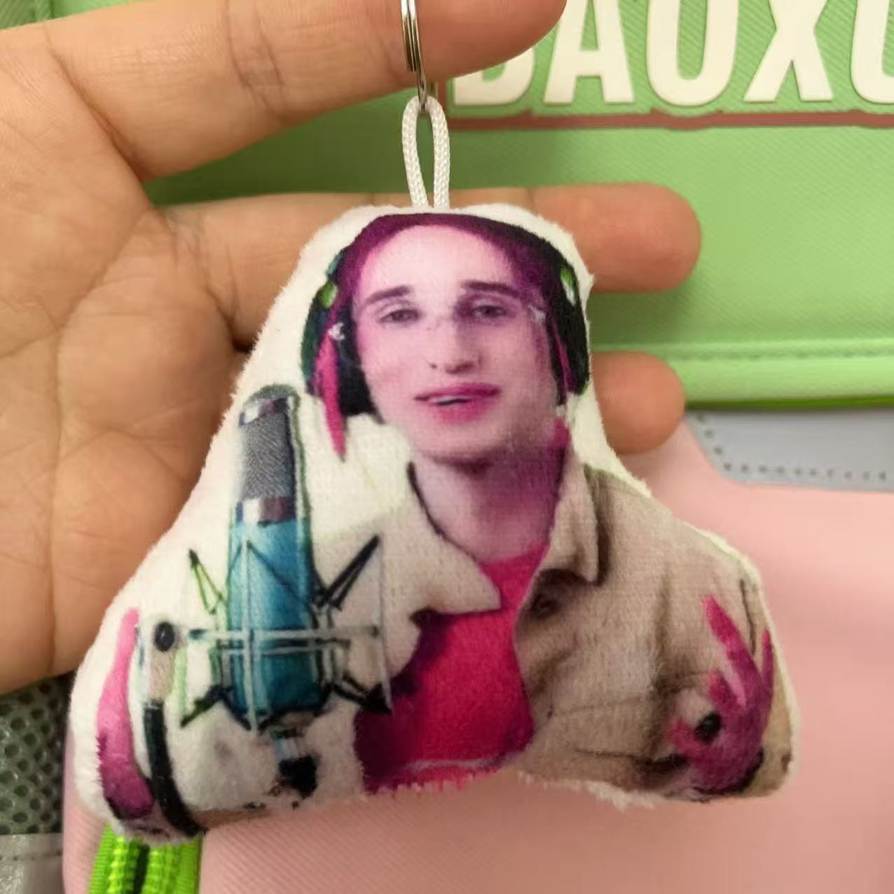 Trendy Small Pendant Source Factory Store Plush Keychain Press Sound Doll Prank Gift for Friends