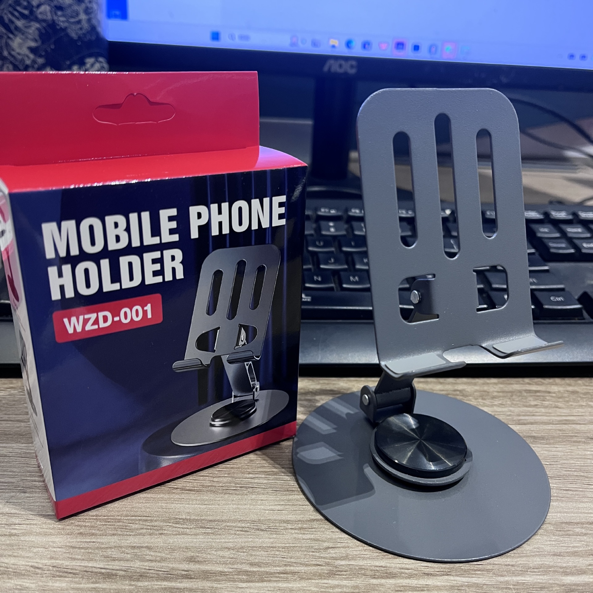 [space gray] full metal/three axis 720°Rotation/folding storage