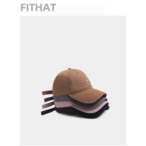 South Korean-inspired minimalist digital embroidery baseball cap for women, featuring face-flattering design, perfect for couples, casual outings, shopping, and trendy bucket hats with soft tops.