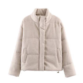 女装 欧美风2026秋冬新款时尚个性气质百搭休闲立领女士外套