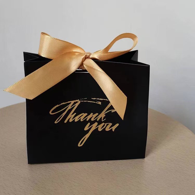 블랙+골드 리본