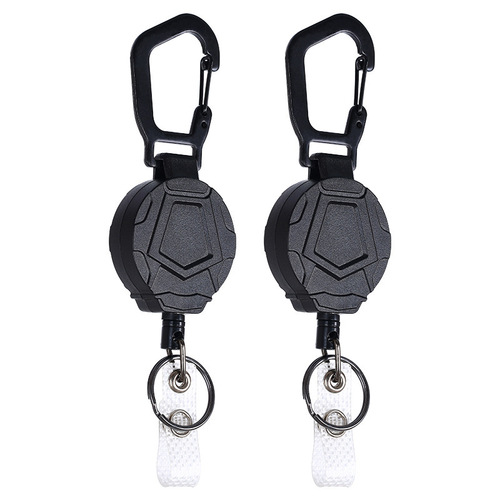 Outdoor retractable key easy-pull carabiner elastic retractable carabiner key pendant
