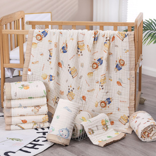 High-density six-layer gauze children's soft absorbent bath towel baby bath towel baby quilt newborn baby blanket