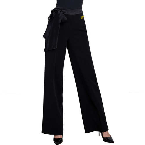 Women's High-Waisted Modern Ballroom Dance Wide Leg Latin Dance Pants Social Dance Pants Dance Pants Practice Suit