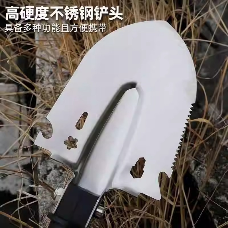 アウトドアエンジニアシャベル多機能非折りたたみポータブル鉄シャベル登山キャンプフィールド釣り掘削シャベル|undefined