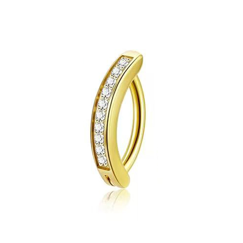 9つのステンレスのへその輪の組み合わせの銅はジルコンの水滴のへその輪の円形のハート型のへその釘のメーカーの現物を入れます。