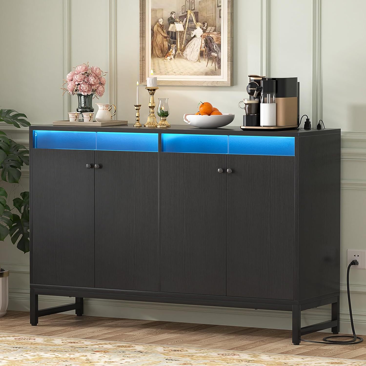 LED storage system for living room for wardrobe