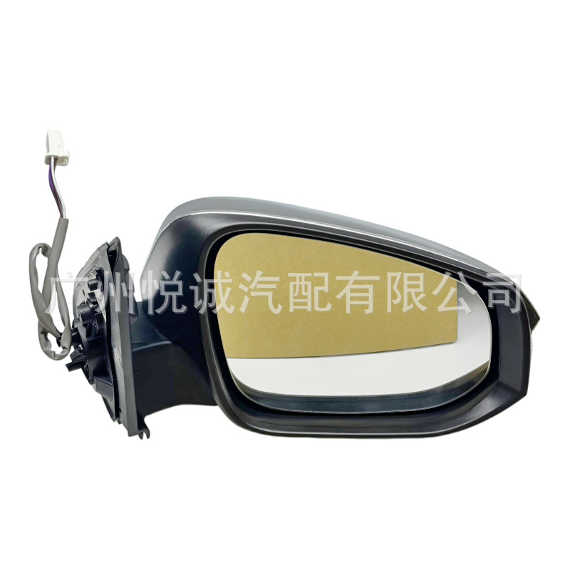 Suitable for 2015-2021 Toyota Hilux REVO rearview mirror assembly, 5-wire with light, electroplated