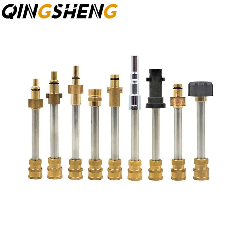 高压清洗机快速连接器 1/4到喷枪棒枪刺刀适配器 1/4快速断开接头